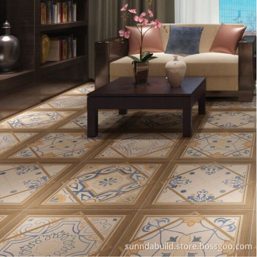 decorative 3D digital rustic porcelain green flower series gres porcellanoto flooring tiles